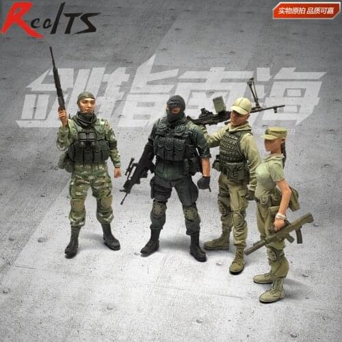 RealTS Resin soldier 1/35 resin figure china modern elite special warrior collection 4 figures