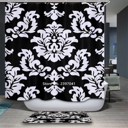 New Home Decoration Natural Scenery European and American Wind Art Shower Curtain Toilet Bathroom Partition Waterproof Curtain