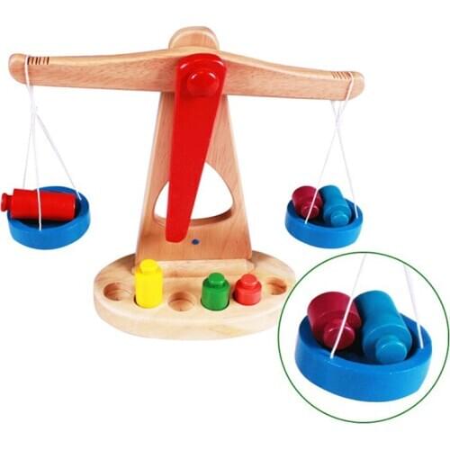 Mental Development of Wooden Balance Weighing Toys for Educational Toys Montessori Toys for Infant Preschool Toys CL20190001