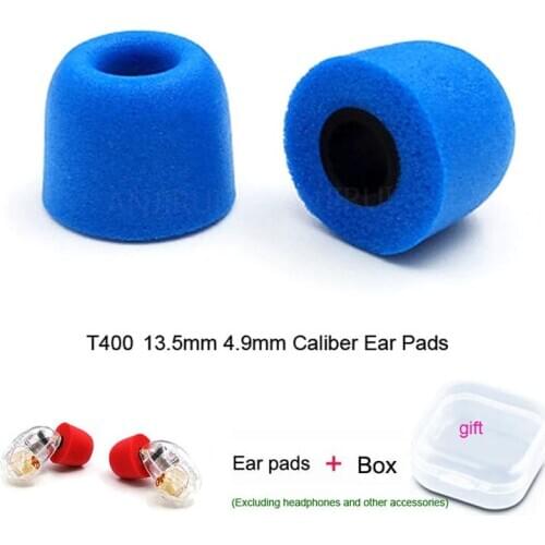 ANJIRUI 2pcs/1pairs T500 L 13.5mm 4.9mm Caliber Ear Pads/cap memory foam eartips T400 for ear Headphones tips sponge ear cotton