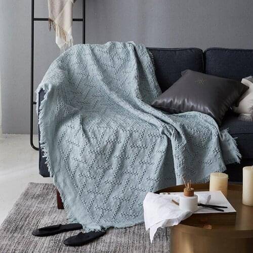 Tassel Knitted All Season Popular Home Bed Blanket Plaid Journey Hiking Furniture Covering Drop Shopping
