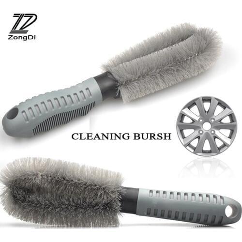 ZD 1Pc Car Hub clean brush for Seat Leon Ibiza Renault Duster Megane 2 Logan Captur Clio Mazda 3 6 CX-5 Accessories 2017