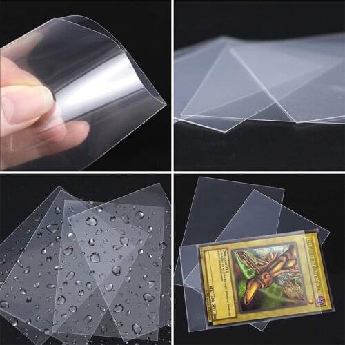 100Pcs Board Game Card Sleeves Waterproof Card Protectors Card Corrosion Protection Sleeves for Pokemon Magic MTG Board Games