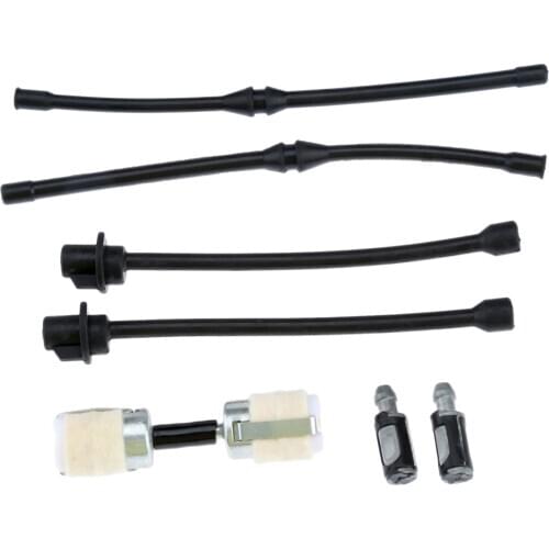 8Pcs Tool Parts Chain Saw Fuel Oil Filter Oil Pipe Fuel Pipe For 52cc 58cc Chainsaw Spare Parts Hose Set 4500/5200/5800