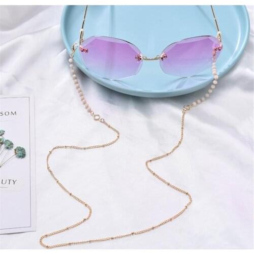 2-IN-1 Mask Hanging Chain Fashion Necklace Face Mask Lanyard Glasses Holder Chain Extension Non-slip Lanyard With Hooks 70cm