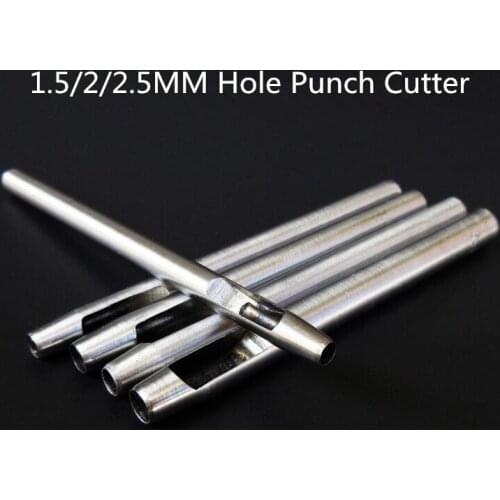 3 Size 1.5/2/2.5mm Oval Shape MINI Hole Punch Cutter DIY doll accessories tool Belt Watch Band Gasket Hollow Leather Tool