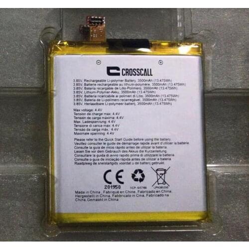 5pcs 3500mAh LPN385350 Replacement Battery For CROSSCALL TREKKER X3 Built-in Li-ion bateria Li-Polymer Batterie Free shipping