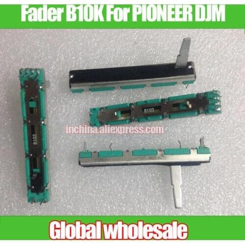 5pcs 60mm Straight Slide Potentiometer B10K For PIONEER DJM 400 500 600 Mixer Volume Putter / Dual Channel Fader 20MMD