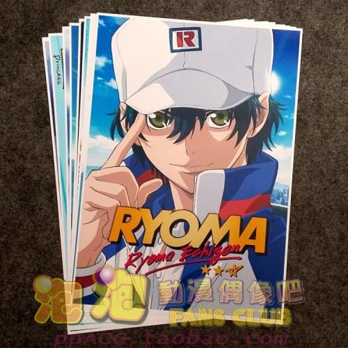8Pcs The Prince Of Tennis Ryoma Echizen Anime Picture Posters Figures Poster 42x29cm for Wall Home Decoration Kids Adult Gift