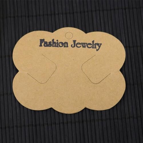 Free Shipping 200pcs Hair Accessory Brown Packaging Paper Packing Cards Jewelry Cards Hairpin Cards