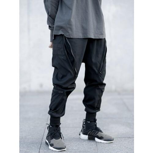Catsstac Tactical pants front double zipper back molle multiple pockets techwear darkwear ninjawear streetwear киберпанк одежда