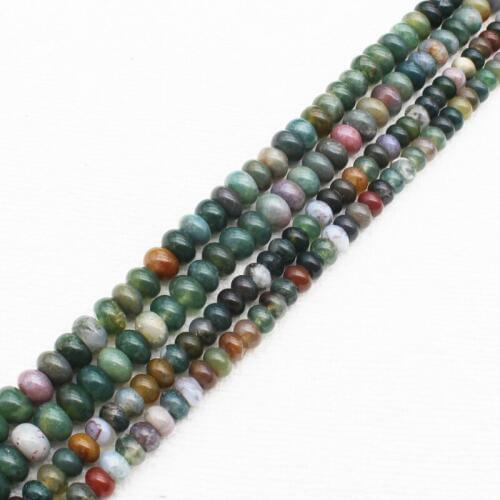 Natural Indian Agates Rondelle Beads15"/38cm ,Beads For DIY Jewelry making !We provide mixed wholesale for all items