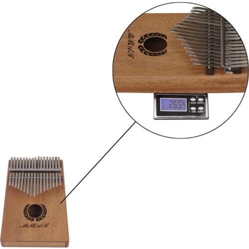 17 Keys Durable Kalimba Finger Piano African Traditional Musical Instrument 183x130x35mm