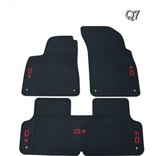 Custom No Odor Carpets Waterproof Rubber Car Floor Mats for Audi A6L Q3 Q5 Q7 A4L A3