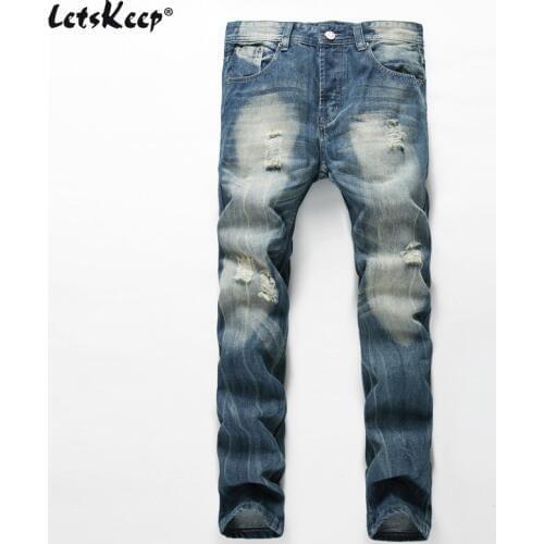 Мужские зауженные джинсы LetsKeep China At AliExpress