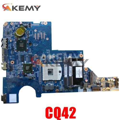 Akemy 595183-001 Mainboard For HP CQ42 G42 G62 CQ62 laptop motherboard DAOAX1MB6F0 DA0AX1MB6H0 100% original Free CPU