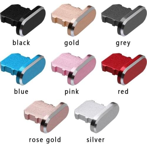 Metal Dust Plug Charging Port Skin Pc Charger Port Anti Dust Plug Cap Stopper Cover Mobile Phone Dust Plug