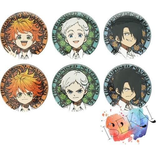 The Promised Neverland Anime Metal Badge Emma Norman Ray Cute Metal Badge Brooch Pins