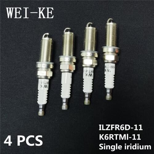 O4PCS Iridium Alloy Spark Plug Iraurita Spark Plugs For TOYOTA HILUX III 2.7 4.0 AWD PASSO 1.0 4WD AVALON 3.5 VVTi ILZFR6D-11