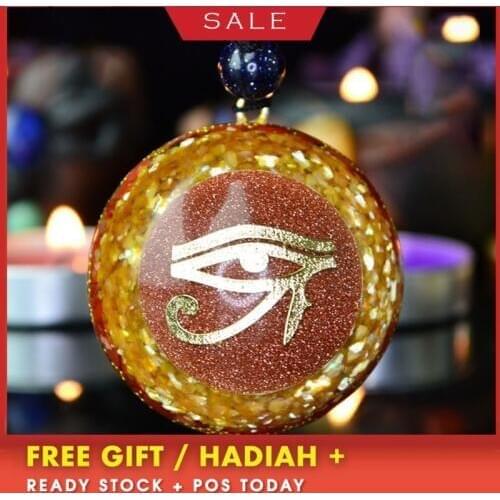 AURAREIKI Orgonite Natural Crystal Energy Aura Pendant Necklace Soothe The Soul Bring Lucky Stone For Jewelry Making For Women