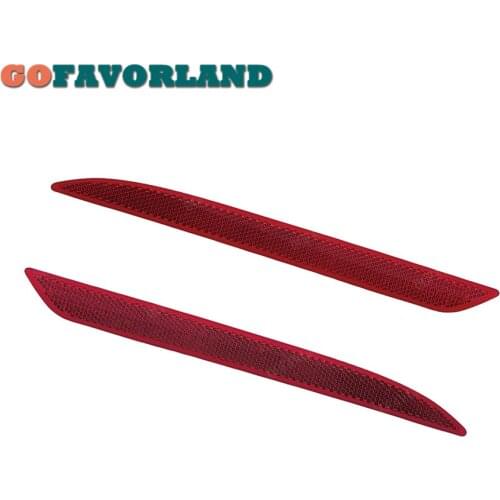 Pair Left Right Side Bumper Reflector Light Trim Rear Red Plastic 2228200774 2228200874 For Mercedes Benz S Class W222 AMG
