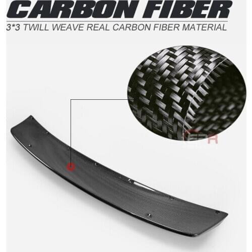 PD Style Wide Body Carbon Fiber Duckbill Spoiler Glossy Finish Trunk Splitter Lip Fibre Wing Drift Kit Trim Fit For BMW E92 M3