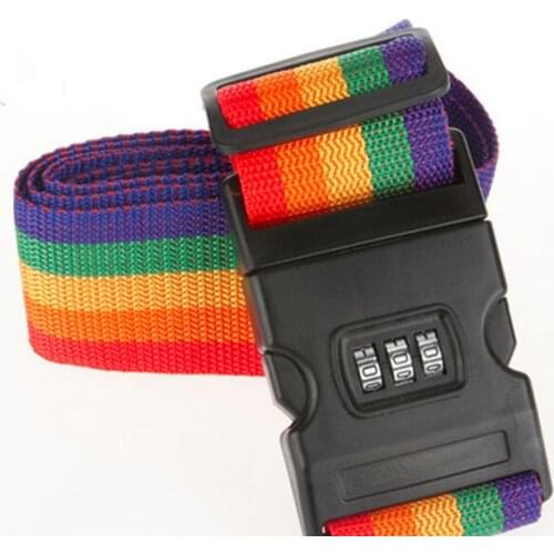 Adjustable Baggage Strip Suitcase Clip Belt Band With Safety Belt Lock Travel Suitcase Band Wholesale 72pcs/Lot