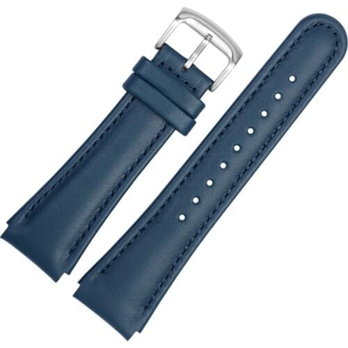 Genuine leather watchband for C-itizen Blue Angel AT8020 JY8070 JY8078 series wrist band male 22 23mm black blue strap bracelet