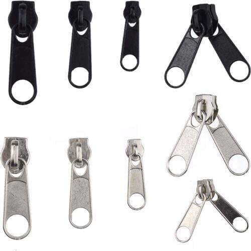 New 5pcs #3 #5 #8 #10 Fix Zipper DIY Zip Slider Repair Kit For Zip Fastenings Sewing Tailor Tools Clothing Accessories