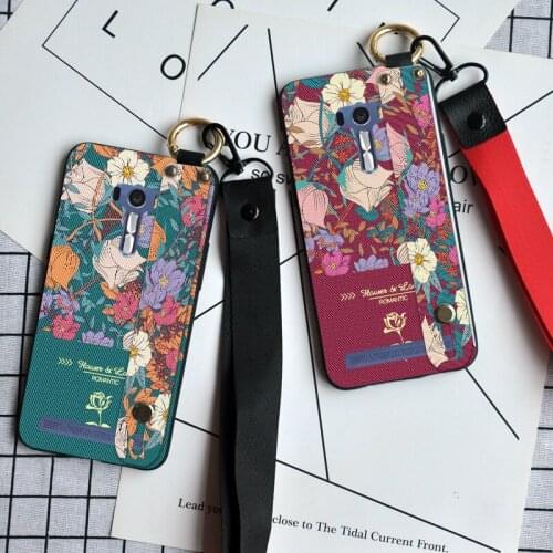 Luxury 3D Flower Case For Asus Zenfone Max Pro M1 ZB601KL ZB602KL Neck Lanyard Silicone Cover For Asus ZenFone 3 ZE552KL
