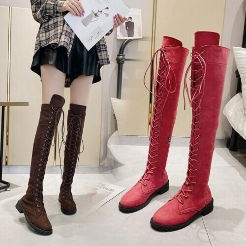 Over the Knee Boots, Fashionable Riding Boots for Women (Lace-up, 6 Colors)