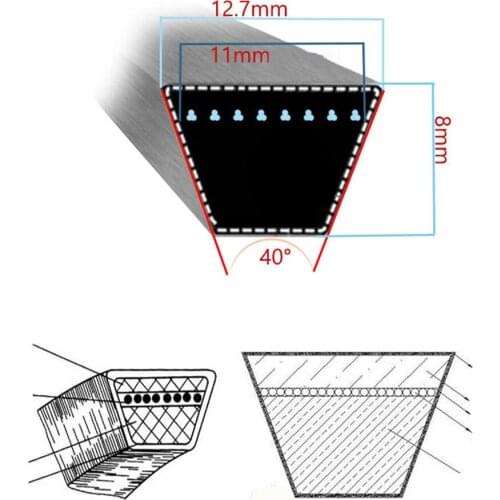 Replacement Deck Drive Belt Cloth Replace 754-04060B 954-04060 954-04060B