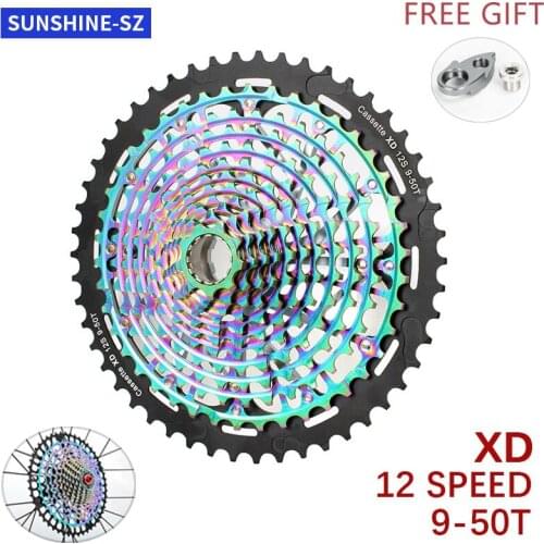 SUNSHINE MTB 12 Speed 11-50 Cassette HG Standard 11-46T 12v k7 Ultralight Full Steel Lightweight 12s 12speed Sprocket Ultimate
