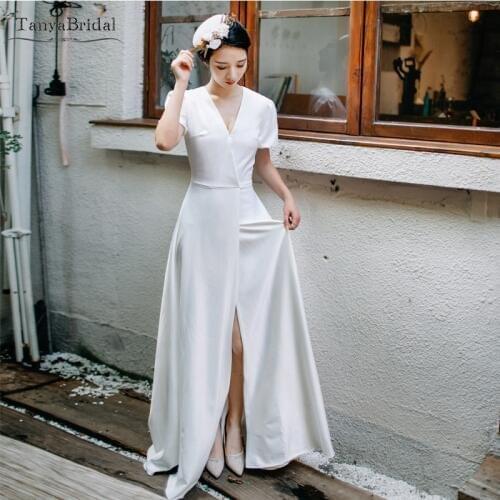 TANYA BRIDAL Summer Short Sleeve Dresses