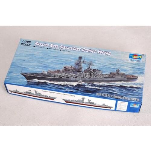 Trumpeter 1/700 05721 Russian Navy Slava Class Cruiser Varyag Assembly Model kits building scale model ship 3D puzzle ship