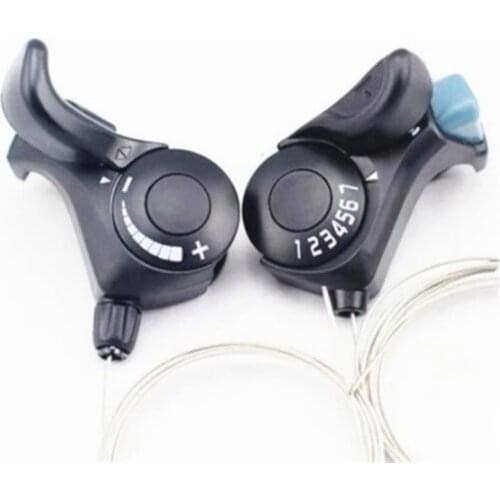 Bike3x7 21 Speed Bicycle Shifter Brake Conjoined Derailleurs Mountain Road Bike Cycling Disc Handle Shifter Levers For MTB
