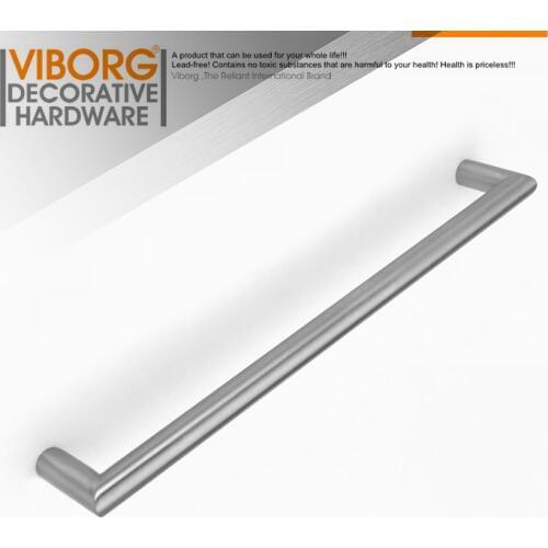 VIBORG Deluxe 224mm Solid 304 Stainless Steel Modern Kitchen Cabinet Cupboard Door Handle Pulls Drawer Pull Handle, SV726