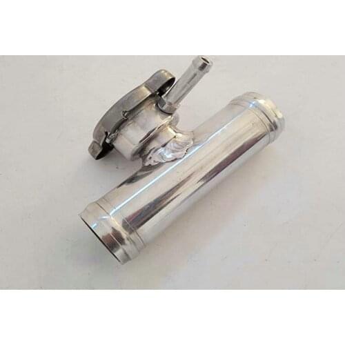 In Line Aluminum Radiator Hose Filler Neck /Cap, Hose OD=1 1/4" (32mm) Universal