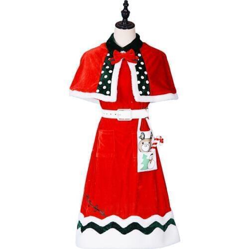 Game Identity V Emily Doctor Cosplay Costume Christmas New Year Theme Dress For Women