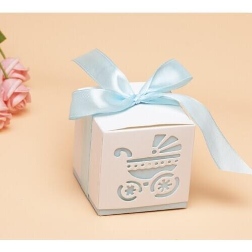 10Pcs Colourful Cube Candy Boxes Wedding Party Supplies Gift Packing Box Baby Shown Favors Gift Bag European Simple Atmosphere