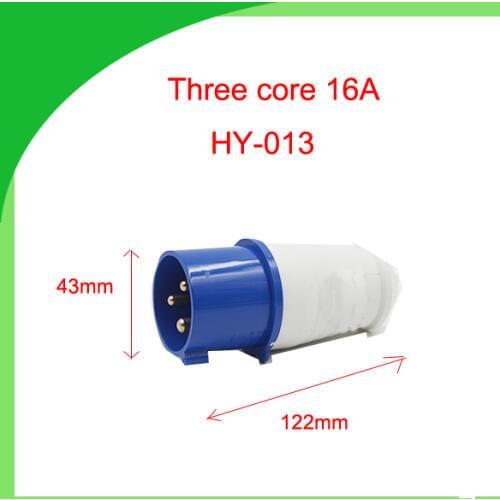 16A three core single phase 220V water explosion dust proof industrial plug socket