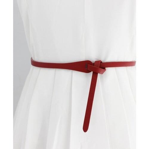 2021 Women Fashion Solid Color Soft Pu Leather Wide Long Belt Ladies Self Tie Wrap Around Waist Girdle Dress Belts Bow Waistband