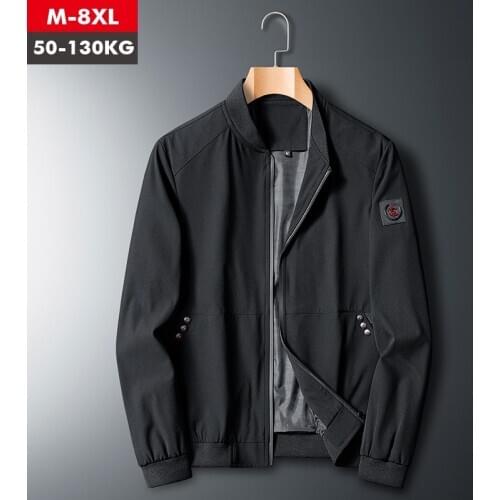2021 New Brand Mens Casual Jacket Large Size Casual Streetwear Hip Hop Men Pilot Bomber Jacket Male Plus Size 7XL 8XL
