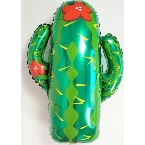 5pcs large new cactus rainbow watermelon pineapple foil balloons summer theme birthday party fruit shape balls birthday party