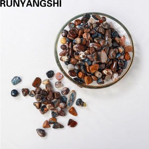 50g Natural Crystal quartz Blue Peter Stone Crystal gravel Pietersite Tumbling stone energy gem Crystal chip for decorate