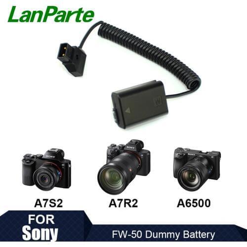 Lanparte D-tap FW50 Fixed Voltage Dummy Battery Pack for Sony A7SII A7 A6500 Camera