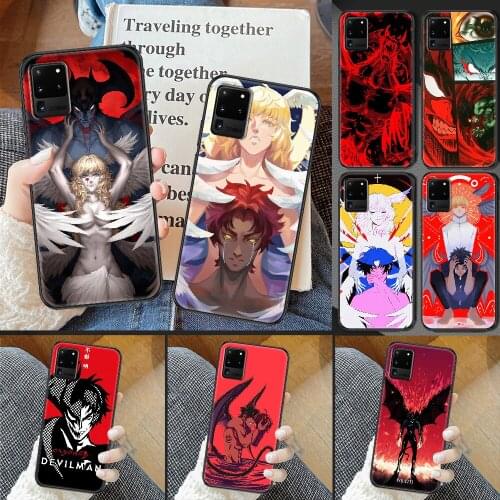 DEVILMAN Crybaby Anime Phone case For Samsung Galaxy Note 4 8 9 10 20 S8 S9 S10 S10E S20 Plus UITRA Ultra black art cell cover