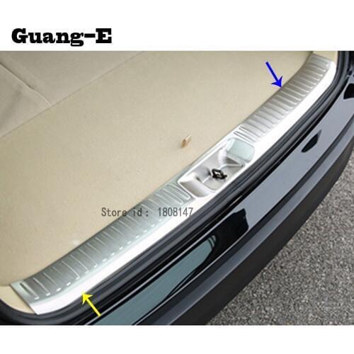 Car styling cover Stainless Steel Inner built Rear Bumper Protector trim plate lamp pedal for Toyota Highlander 2015 2016 2017
