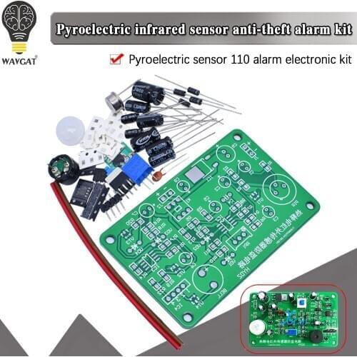 Human body sensing IR pyroelectric infrared sensor anti-theft alarm electronic kit students electronic principle study HC-SR501