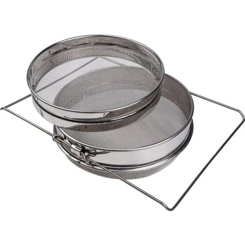 Stainless steel honey filter net layer 80 mesh lower 100 mesh honey filter honey filter bee keeping tools